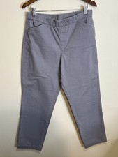 Lands End Gray Pull On Pants Sz 14