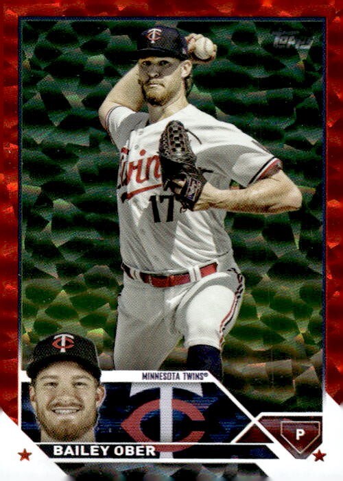 2023 Topps Update Orange Foil #US301 Bailey Ober 090/299 Minnesota
