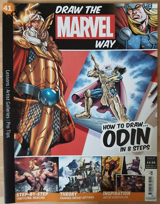 Draw The Marvel Way #41 Odin  Magazine Only Hachette Partworks