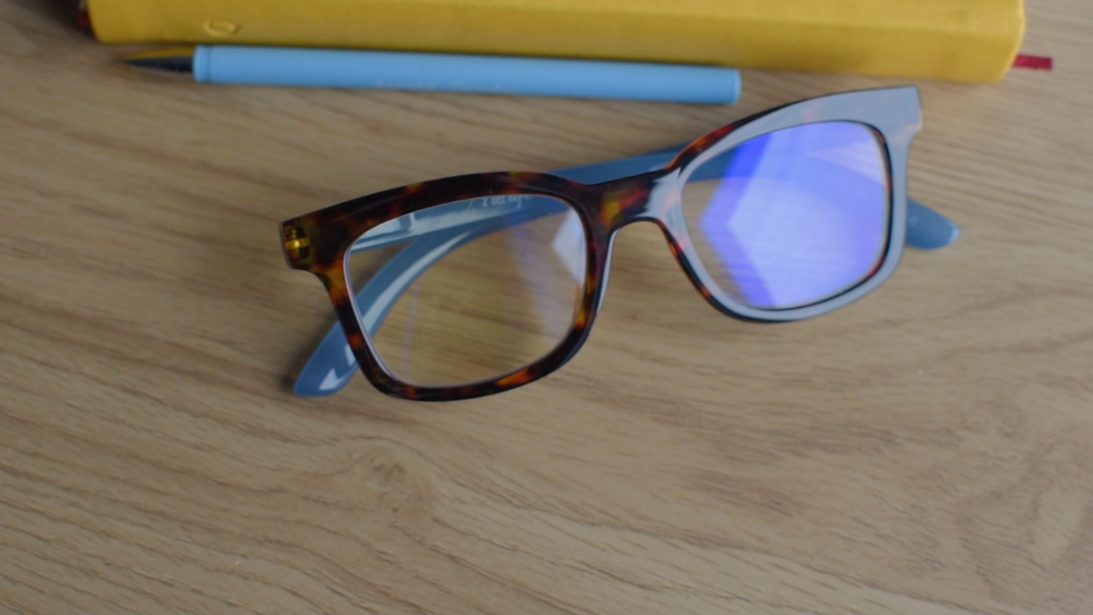 1555 Claudia Square Concave 1.5 NEW Tortoise Reading Glasses Blue Light Filter Light Blue/Tortoise Thick Acetate Square Reading Glasses  main image 4