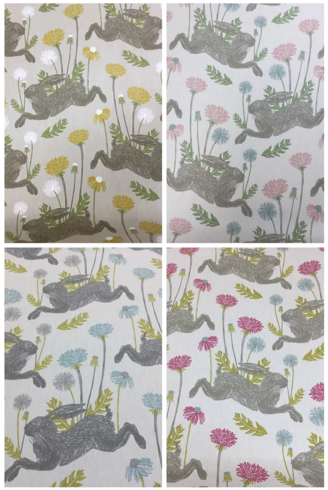 Clarke + Clarke-Studio G- MARCH HARE Cotton Fabric.Upholstery/Curtain/Craft