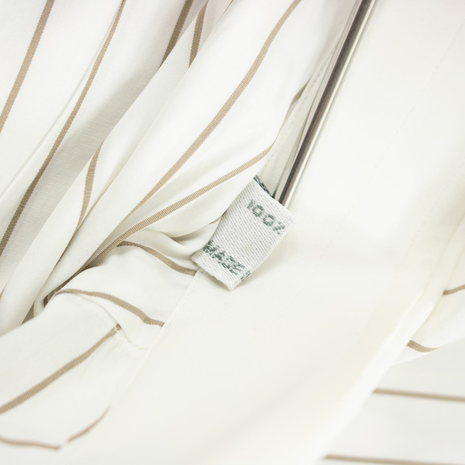 Ameri White Brown Cotton Striped MOP Buttons Spre… - image 6