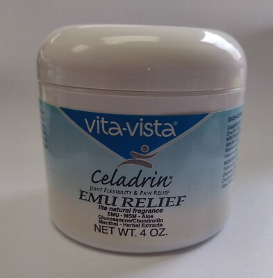 Vita-Vista Joint Flexibility And Pain Relief Cream With Celedrin And Emu Oil