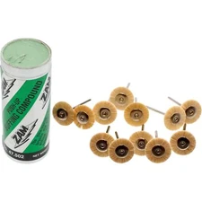 4oz Tube of ZAM Buffing Compound with 12 Polishing Wheel Brushes Jewelers Tools