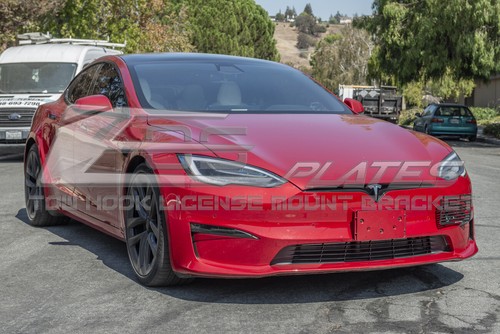 For 21-Up Tesla Model S Plaid | EOS Plate Full Sized Front Tow Hook License - Foto 2 di 12