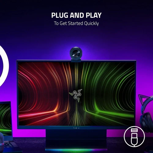 Razer Kiyo X Full HD Streaming Webcam Full HD 1080P (Open Box) - Bild 9 von 10