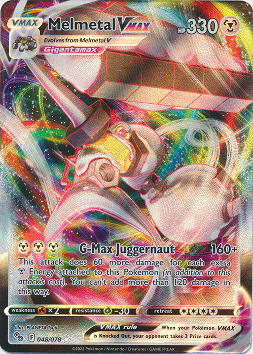 Melmetal VMAX - 048/078 Ultra Rare Pokemon GO NM Pokemon TCG