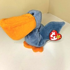 Ty Beanie Baby Scoop the Pelican DOB 7-1-96 MWMT Error on Tag