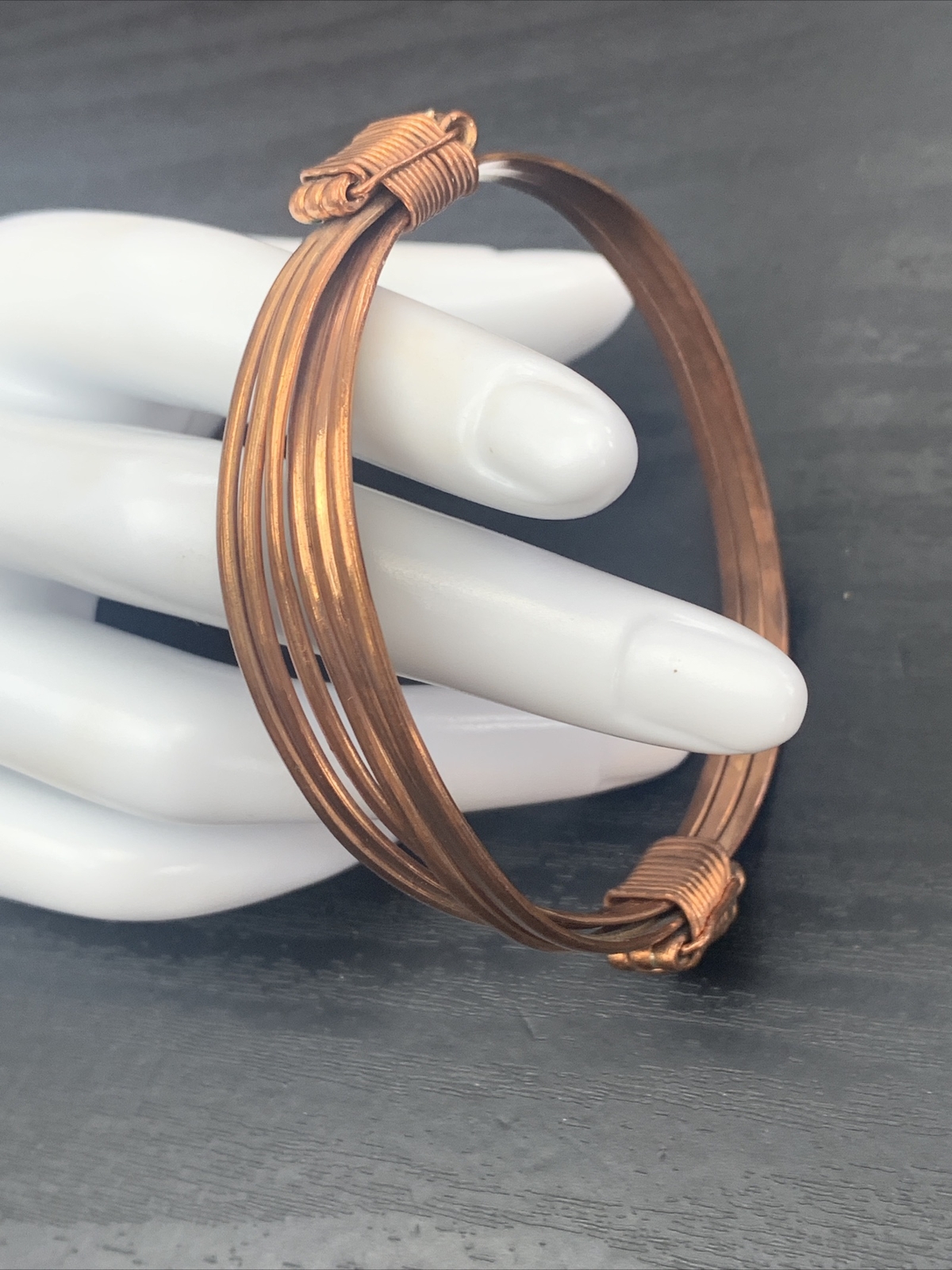 Vintage quality solid copper open back hand made … - image 2