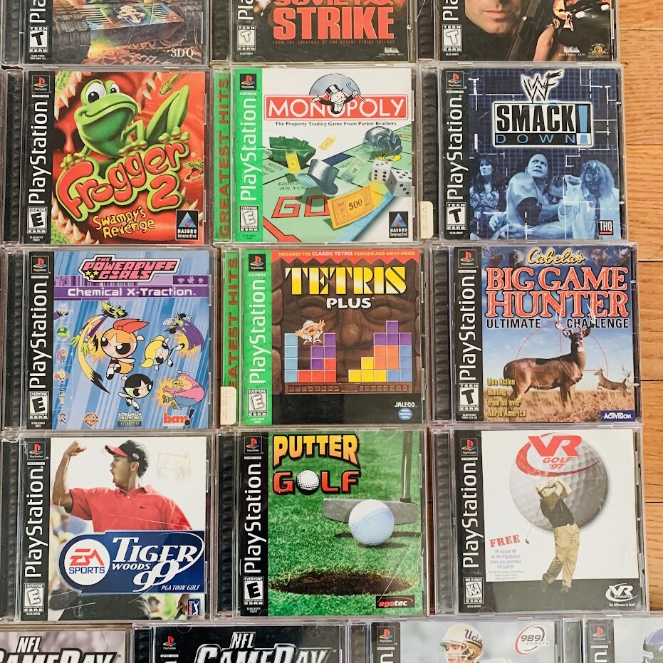 U PICK! Sony PS1 Playstation 1 Games - WWF BattleTanx Monopoly