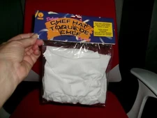 halloween costume chefs hat white deluxe brand new factory sealed