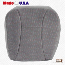 1992 - 1996 Ford Bronco XLT Driver Bottom Replacement Cloth Seat Cover Opal Gray