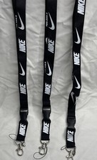 3 NIKE Lanyards Black New Key Chain ID Device With Classic Design No Tag
