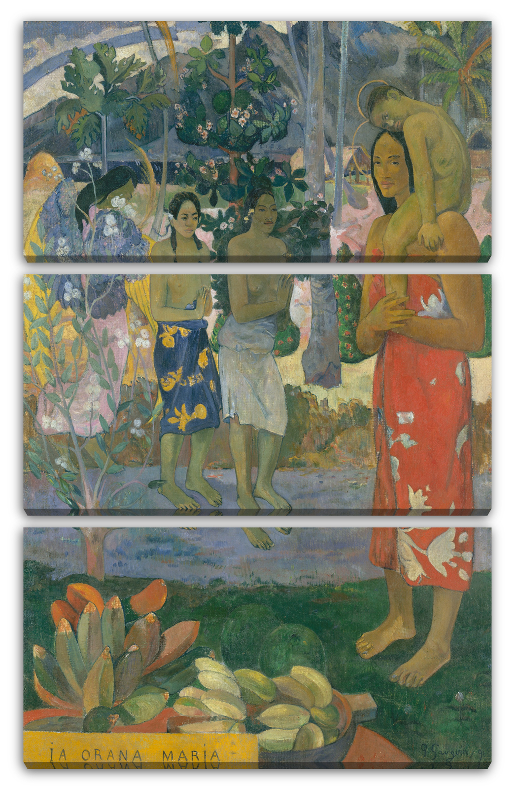 Kunstdruck Paul Gauguin - Ia Orana Maria (Gegrüßet seist du Maria)
