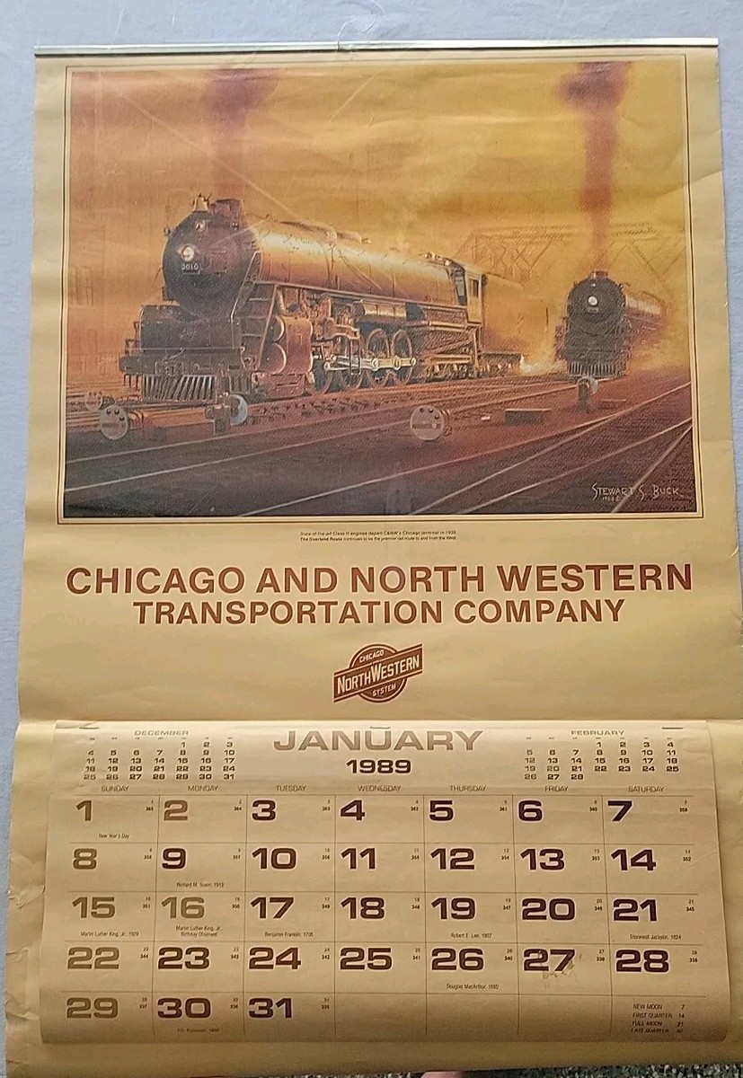 NEWS Official Calendar 2011.4～2012.3 ST23•Vintage 1989 Chicago And Northwestern Transportation Co. 2