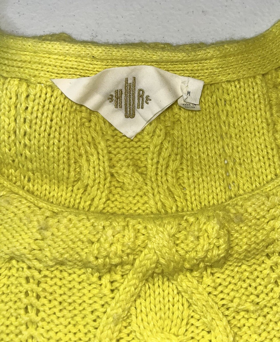 Pull Manches Courtes Femme HWR Anthropologie – Taille M – Col Scoop