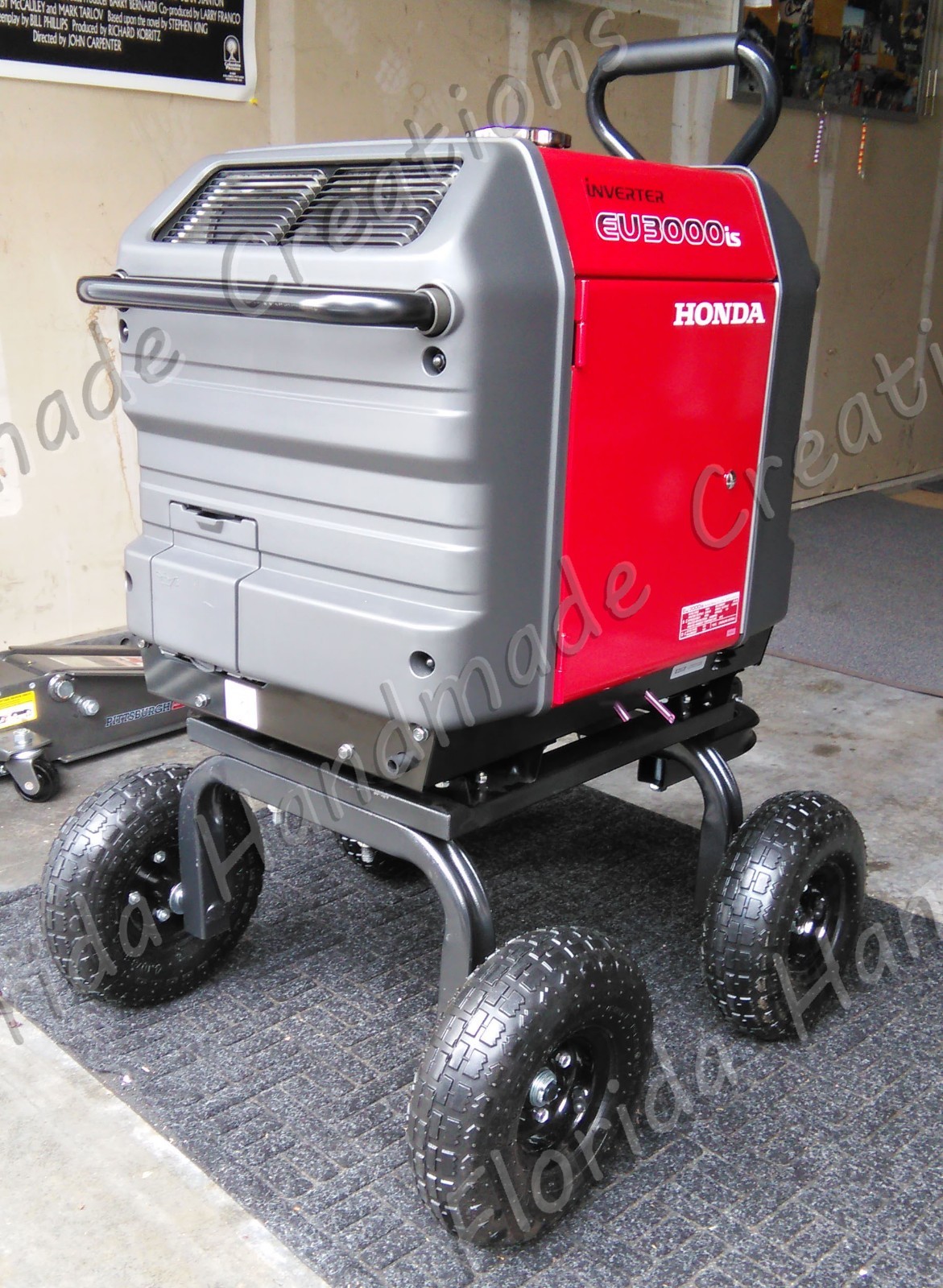 Swivel Axle Wheel Cart Kit Wheels All Terrain Tires For Honda Generator EU3000is