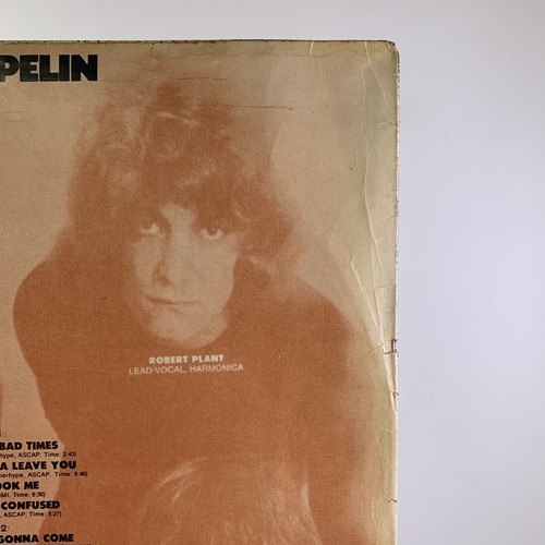 Led Zeppelin S/T 1st Press Brazil Lp Vinyl 1970 Mono ATCO Blue Label VG+/VG Rare - Picture 5 of 8