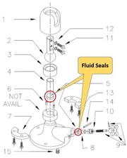 Wilton Pow-R-Arm 303 Fluid Seal Kit
