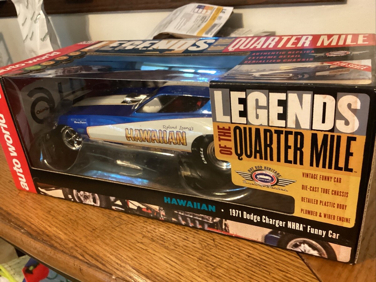 ＧWセール❗車両付き限定品❗菜の花列車✨ミニチュア✨ジオラマ✨SP仕上げ Auto World Legends of Quarter Mile 1/18 Roland Leongs HAWAIIAN