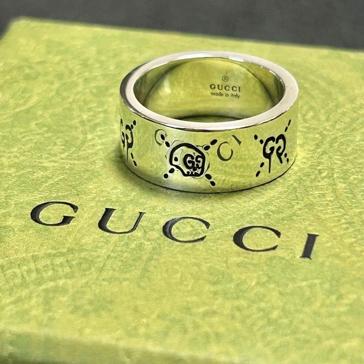 Gucci Ghost Skull Ring SIZE 9 US or SIZE 20 Unisex Mens