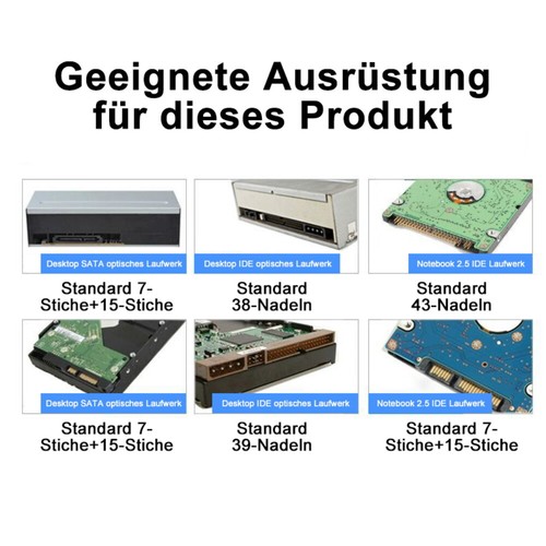 USB 2.0 to IDE/SATA 2.5\" 3.5\" Hard Drive Disk HDD Converter Adapter Cable New - Bild 10 von 13