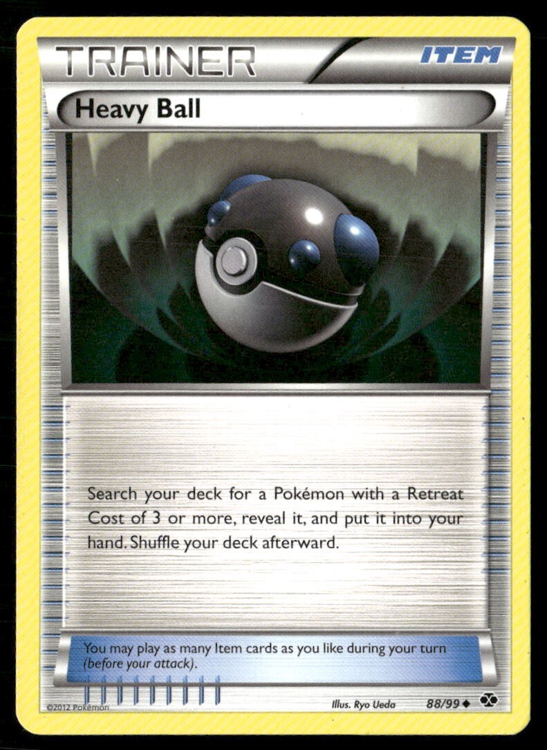 2012 Next Destinies Set Pokemon Card 088  Heavy Ball LP