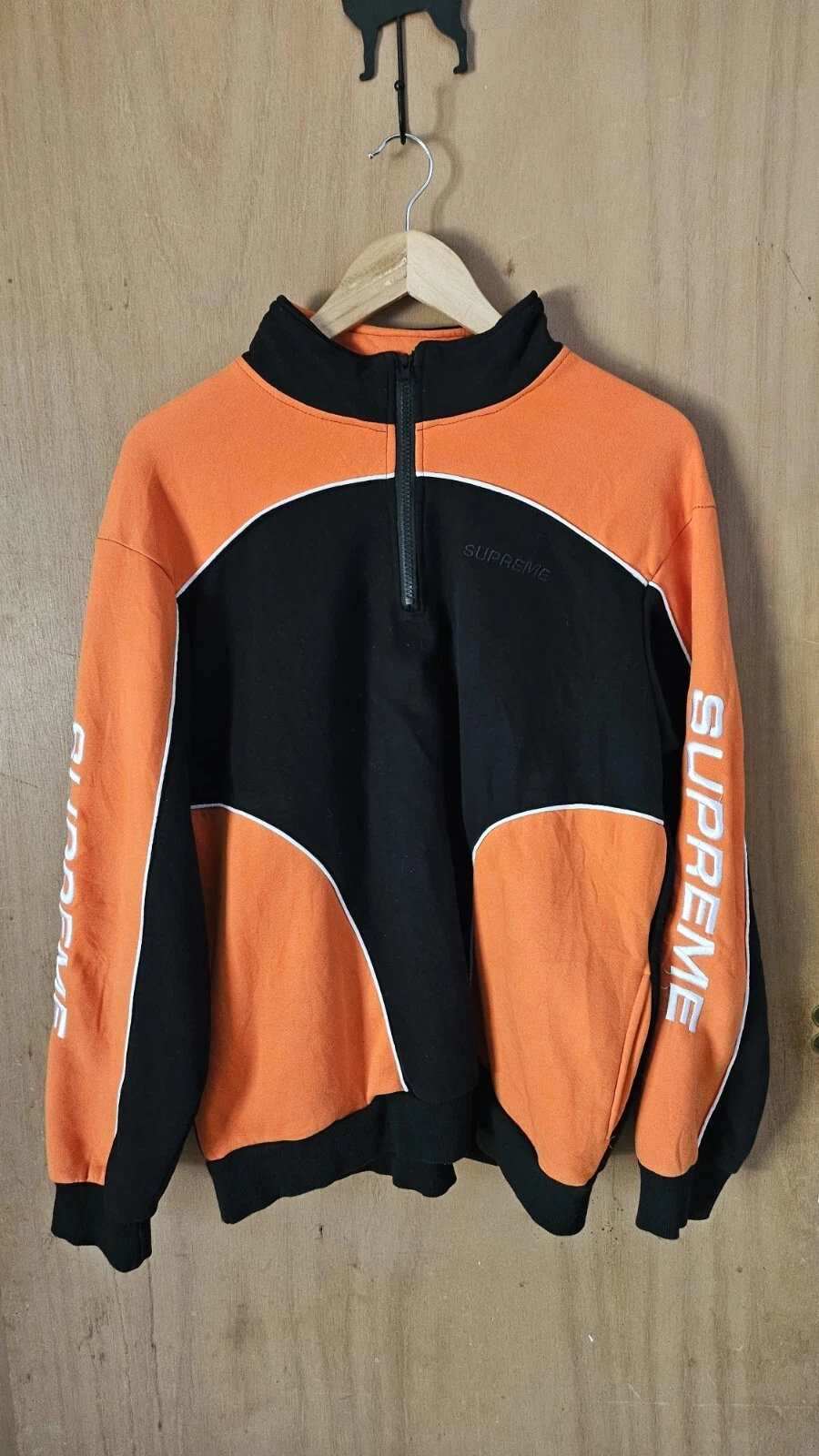 Sweat shirt Supreme 2 tons demi zippé taille XL