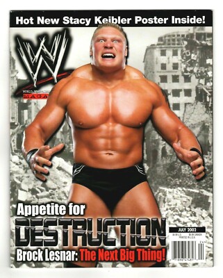 July 2002 World Wrestling Federation WWF Magazine – Brock Lesnar