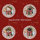 00004000
Gingerbread Elf Dog Cat Pet Photo Lovers Doily Christmas Tree Ornament Decor