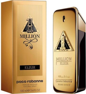 Paco Rabanne 1 Million Elixir for Men by Paco Rabanne 3.4  Oz Parfum Intense