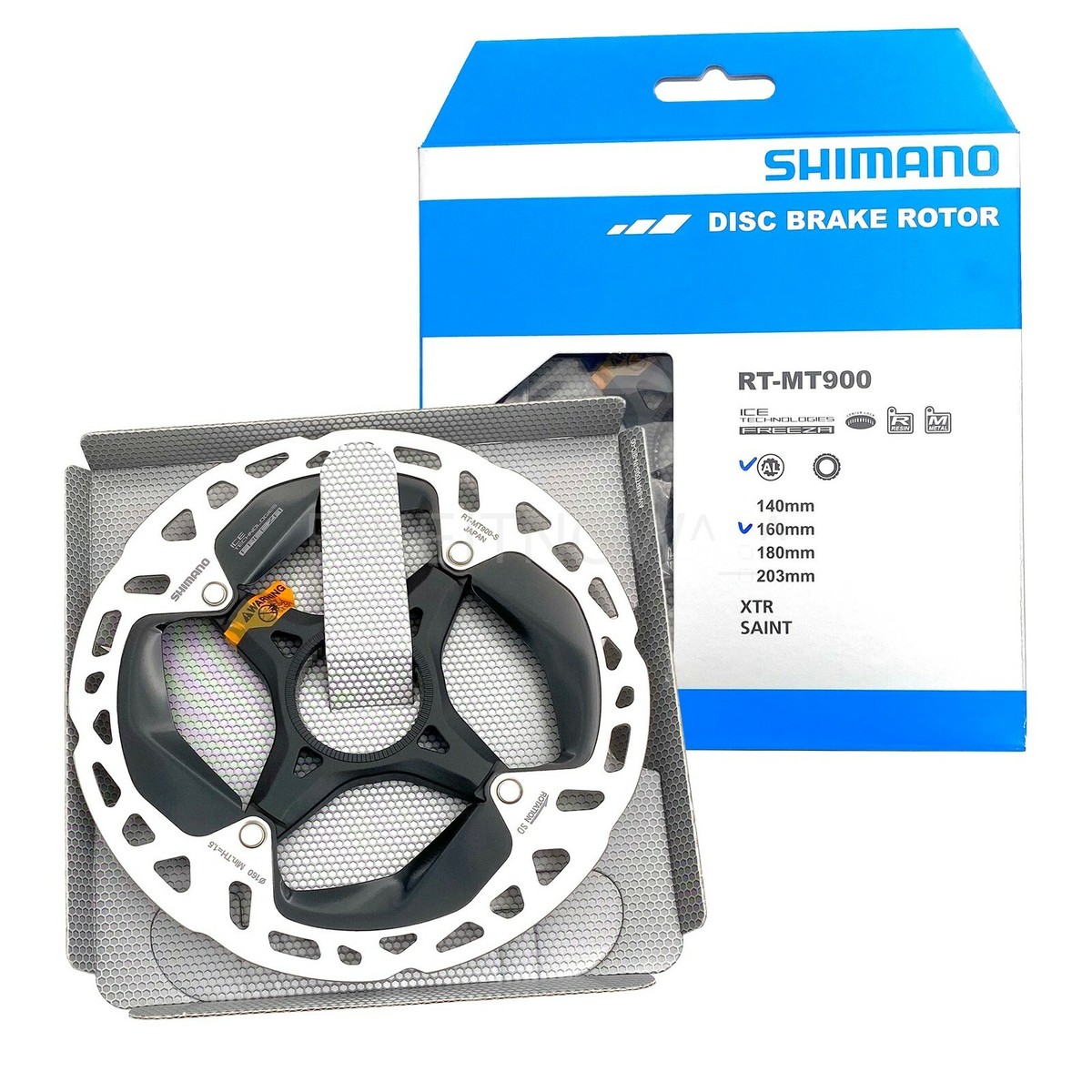 Shimano RT-MT900-S ディスクブレーキ 160mm140mm 2x Shimano XTR/SAINT Bike Disc Brake Rotor RT-MT900 160mm Center