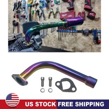 Exhaust Pipe With Female Threaded For Predator 212cc Mini Bike Honda GX160 GX200