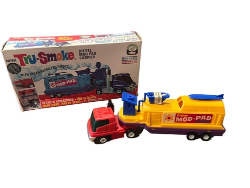 1970 Remco Mini Tru-Smoke Diesel MOD-PAD Carrier with Box Read