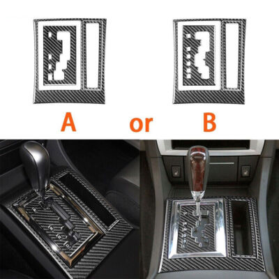 Carbon Fiber Gear Shift Panel Cover Trim For Chrysler 300 2005-2007 – LHD – Self-Adhesive
