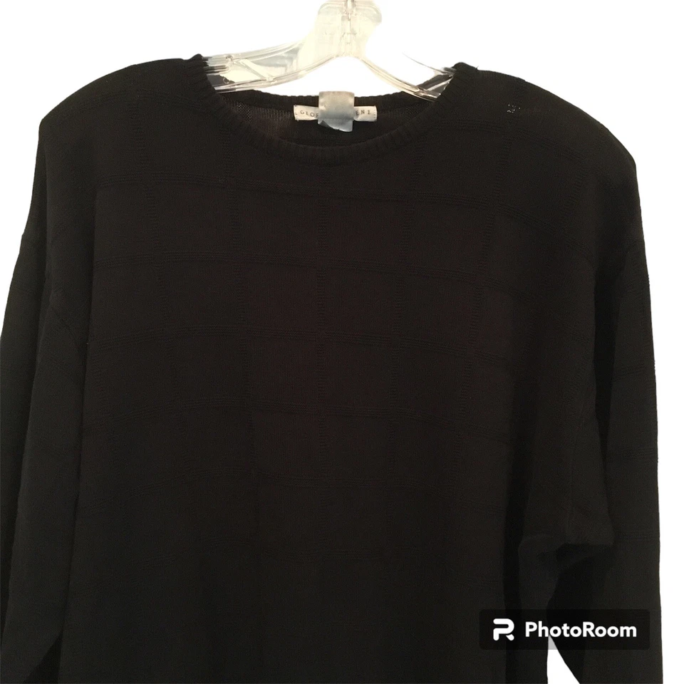 Geoffrey Beene Black Crew Neck Pullover Knit Sweater Men’s Large - Image 2 of 4