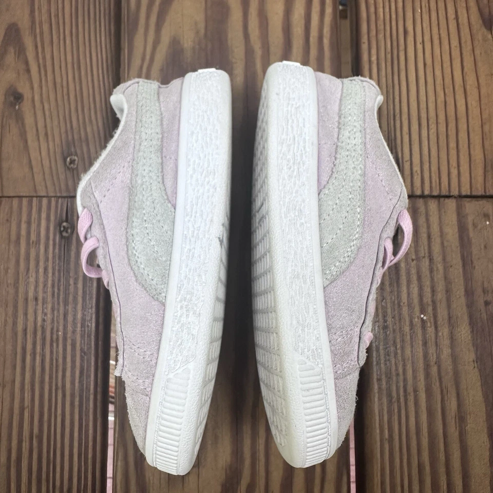 Puma Niños Gamuza Clásico XXI Zapatos Niño Pequeño Talla 10C Rosa Blanco Tenis Entrenadores Foto 3 de 4