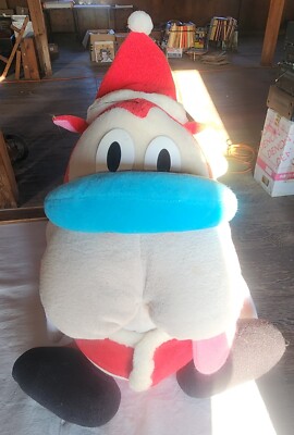 Dakin レン＆スティンピー レンホーク ぬいぐるみ人形 1992 紙タグ付 Dakin 1992 Santa Stimpy Plush Tags Still On It Collectible