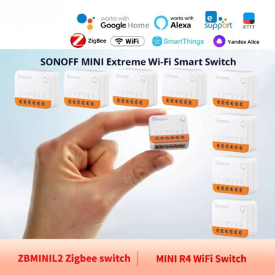 LOT New MINI Extreme WiFi/Zigbee Smart Switch 2-way control Mode Work Alexa Home