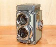 camera Rollei: Rolleiflex 4x4 Baby grey,Schneider-Kreuznach XENAR 3,5/50mm. Lens