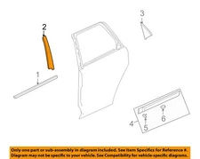 GM OEM Exterior-Rear-Applique Window Trim Panel Left 95238093
