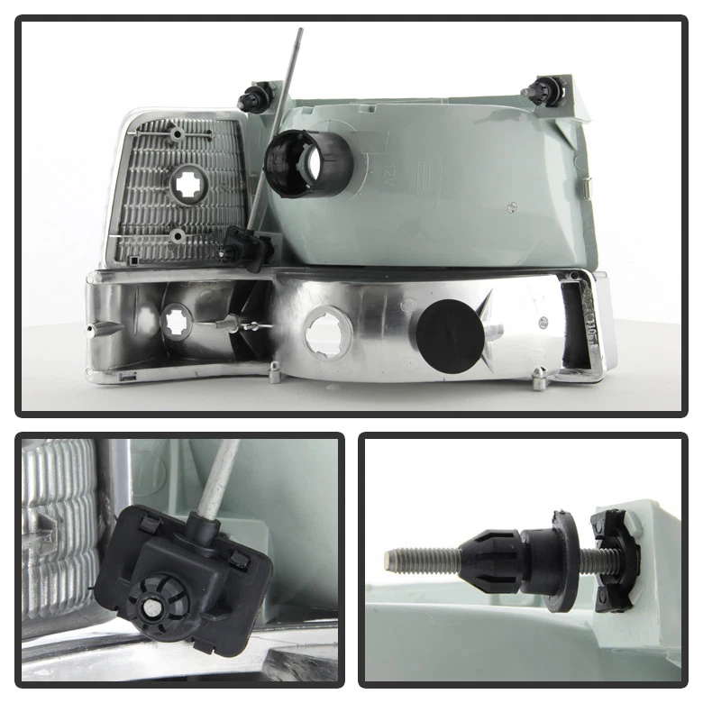 Faros de repuesto para Ford Bronco F150 F250 1992-1996 luces de parachoques luces de esquina Foto 2 de 2