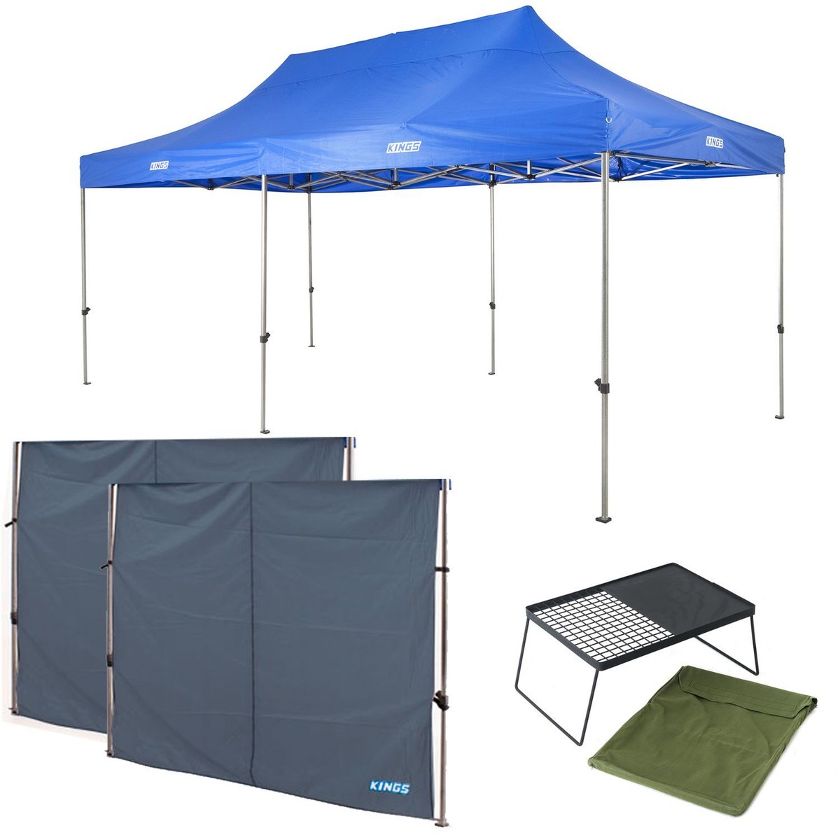 Adventure Kings Gazebo 6m x 3m 2x Kings Gazebo Side Wall Camp