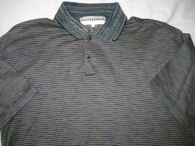 Jhane Barnes Menswear Violet Green Yellow Xl Extra Large Polo