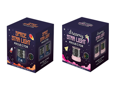 Stars & Dreams Projektor Nachtlicht - Weltraum und Sterne LED Licht für Kinder