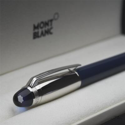 Montblanc Starwalker Blue Planet Doué Fountain Pen Platinum ID