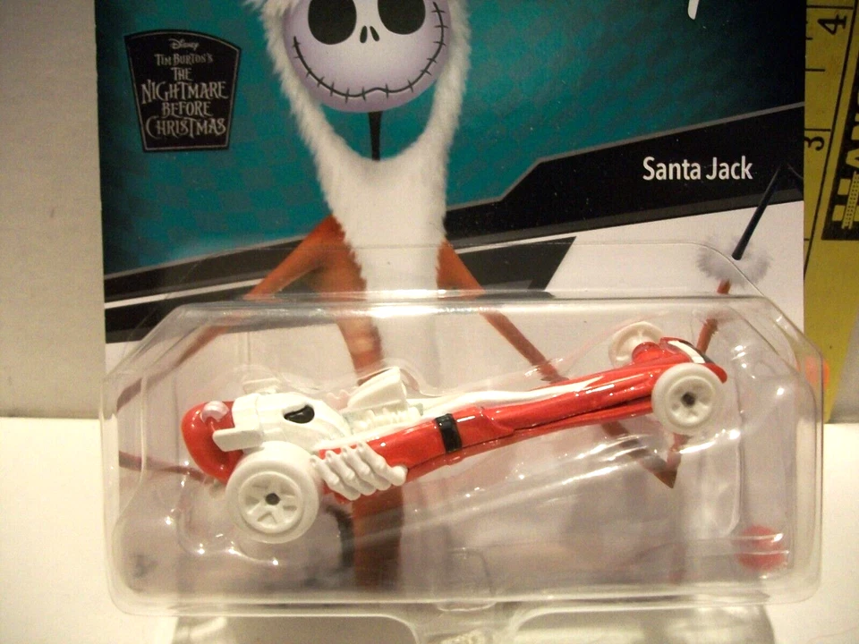 HOT WHEELS Character Cars Disney The Nightmare Before Christmas SANTA JACK A18 - Image 2 of 3