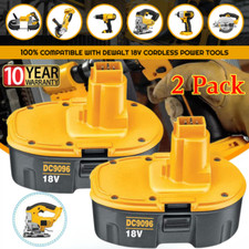 2 PACK 18V Battery For Dewalt 18 VOLT XRP DC9096 DC9098 Ni-MH DC9099 NEW
