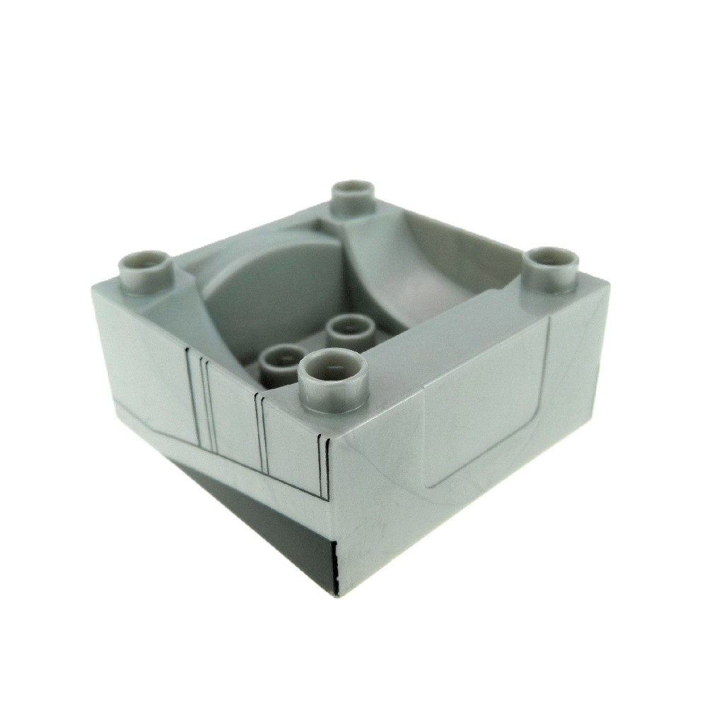 1x Lego Duplo Cab 4x4 Pearl Light Gray Attachment Train Spencer Thomas 51547pb10