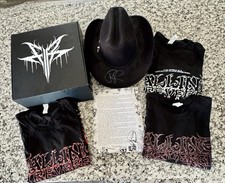 Falling In Reverse Ronnie Radke Signed Merch LOT Hat 3 2XL T-Shirts Lyric Sheet
